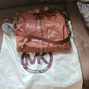 Micheal kors purse wallet & fur key charm.